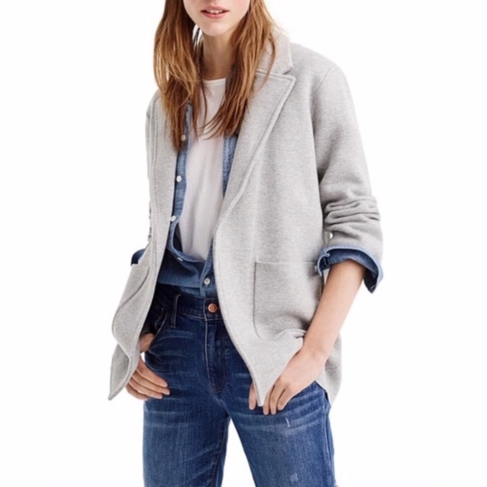 J.Crew Sophie Merino Wool Open Front Sweater Blazer XXS